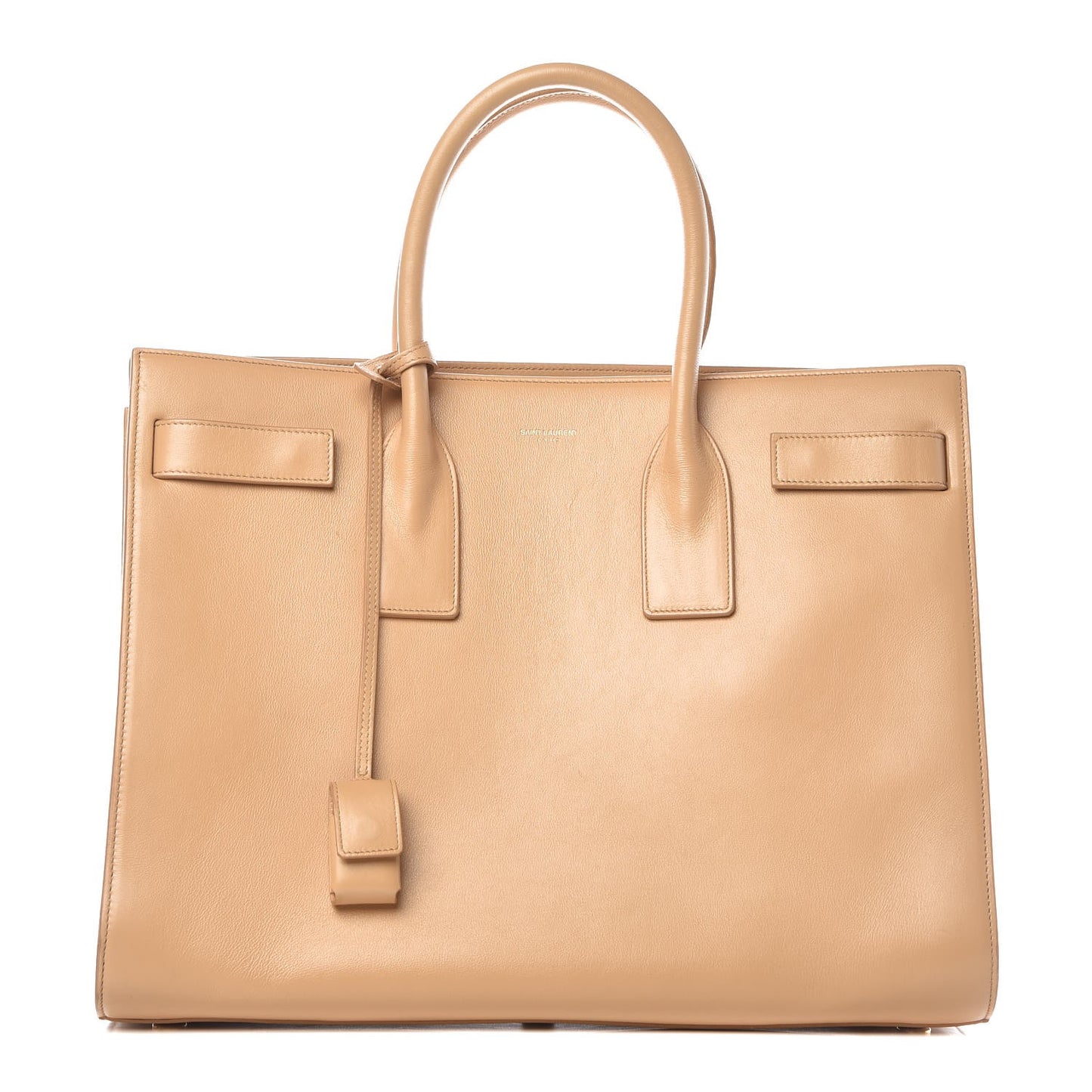 Calfskin Large Sac de Jour Carryall Dark Beige