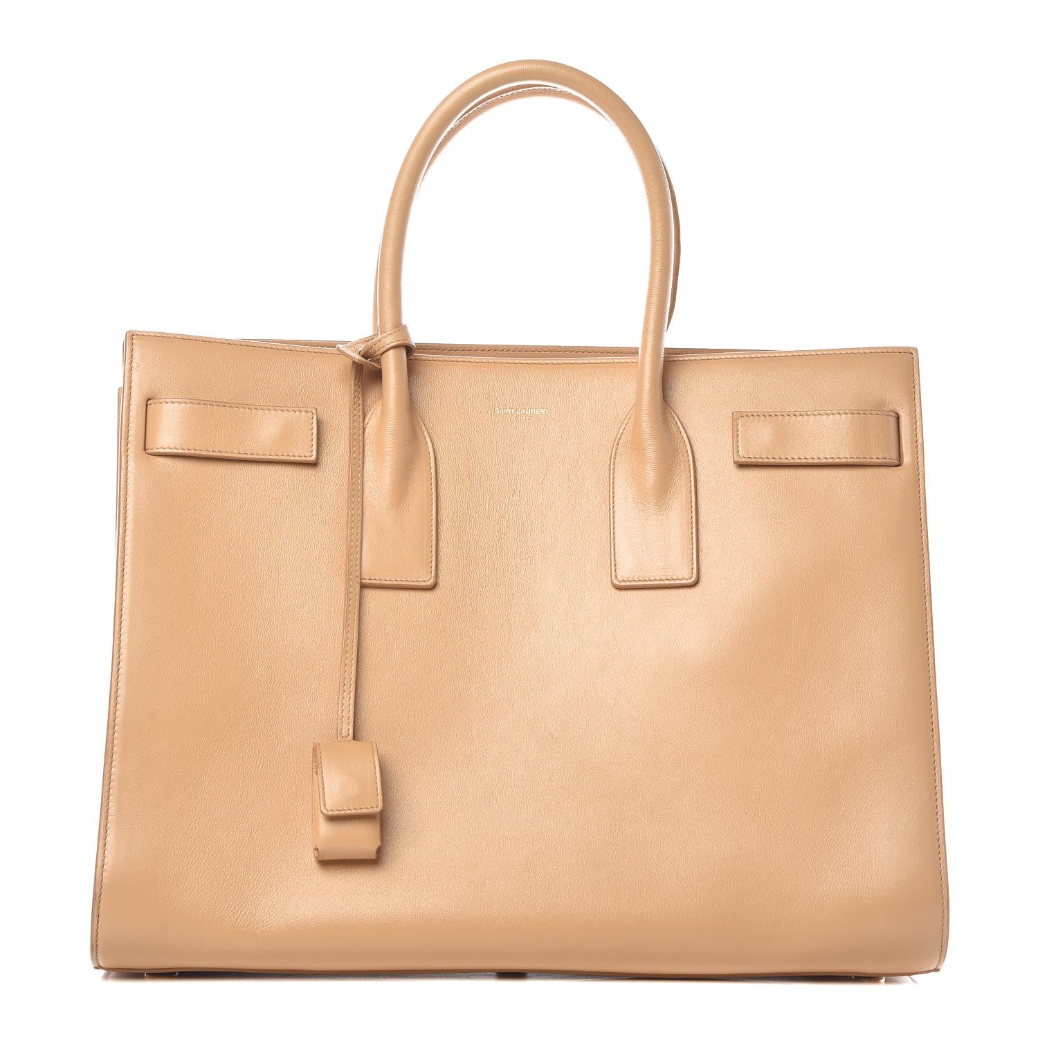 Saint Laurent Calfskin Large Sac de Jour Carryall Dark Beige 1 of 14