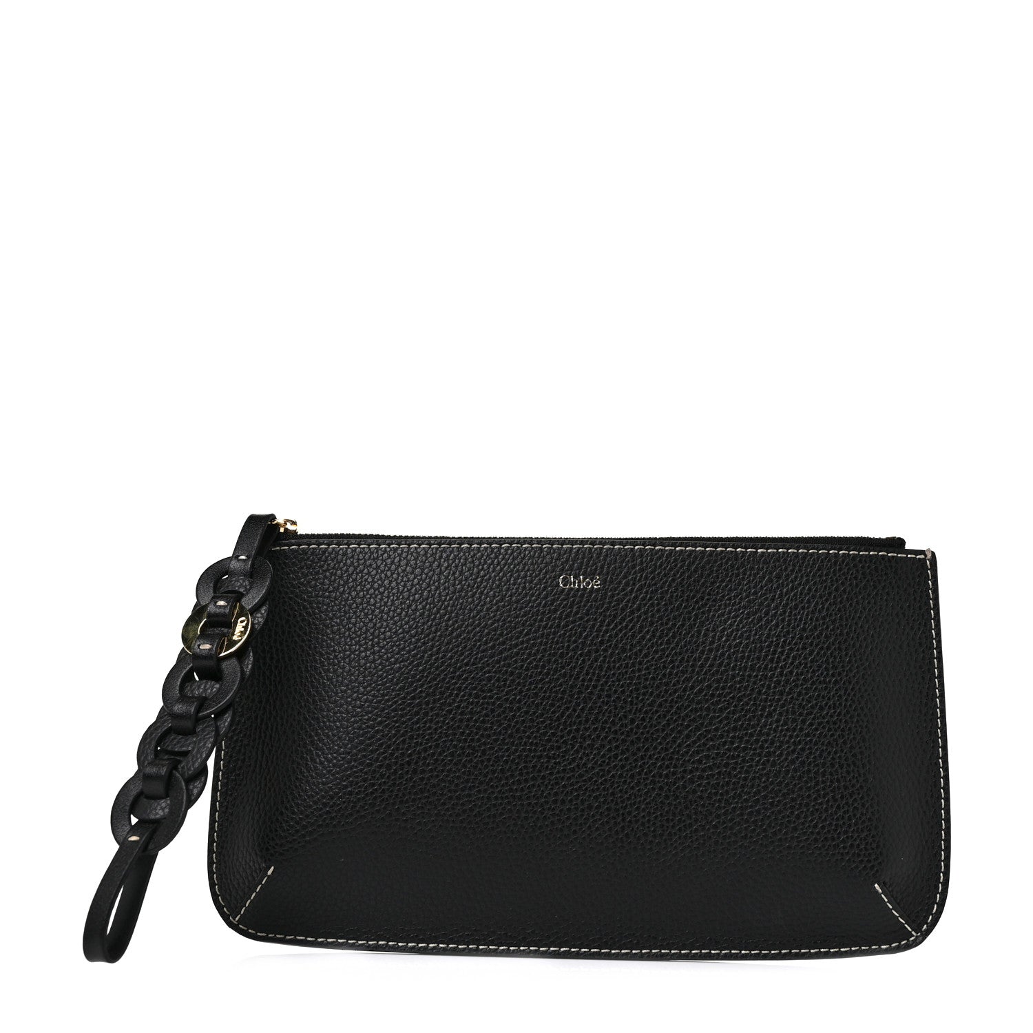 Chloe Grained Calfskin Small Darryl Pouch Black 1 of 7