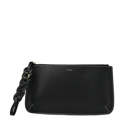 Chloe Grained Calfskin Small Darryl Pouch Black 1 of 7