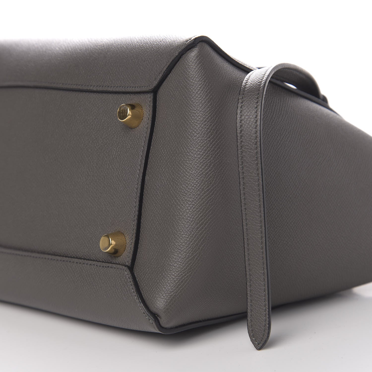 Celine Grained Calfskin Mini Belt Bag Grey 9 of 10