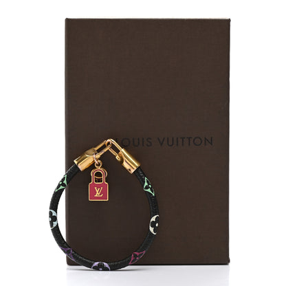 Louis Vuitton Monogram Multicolor Luck It Bracelet 19 Black 6 of 6