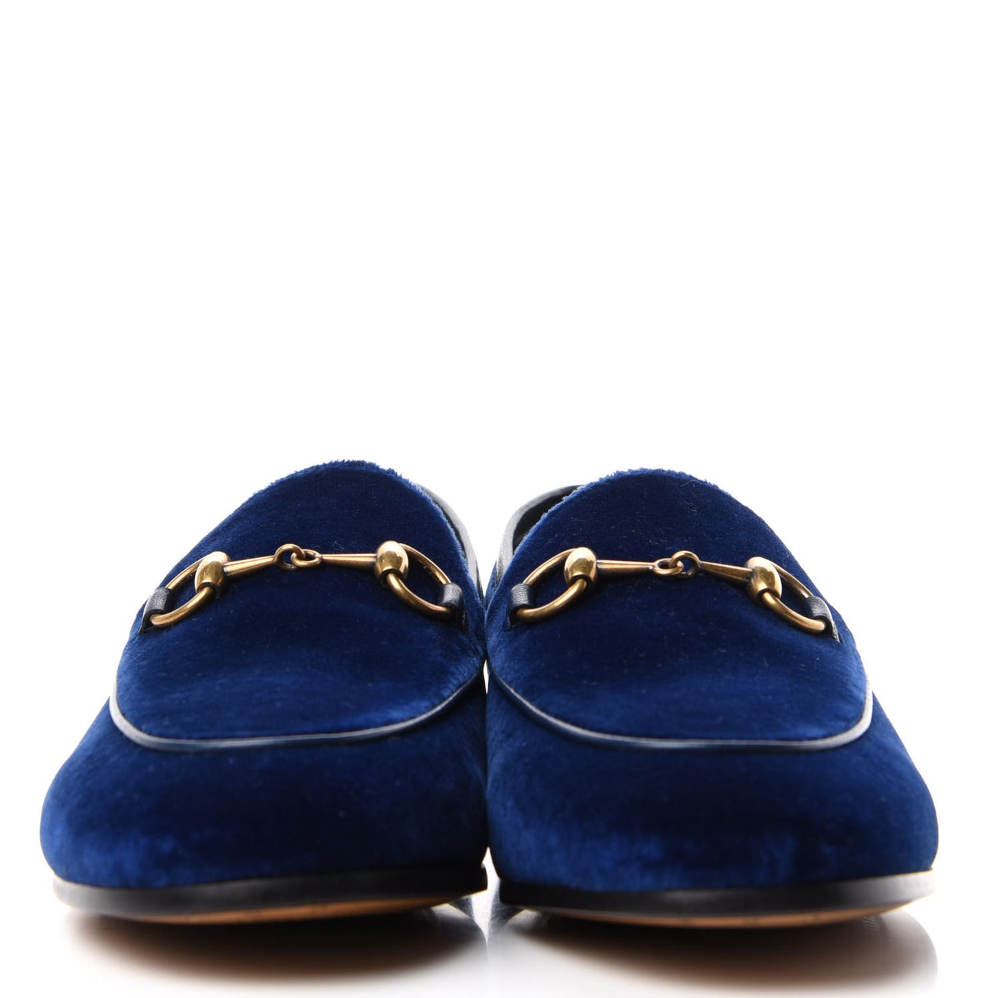Velvet Horsebit Womens Jordaan Loafers 35.5 Blue Cobalt
