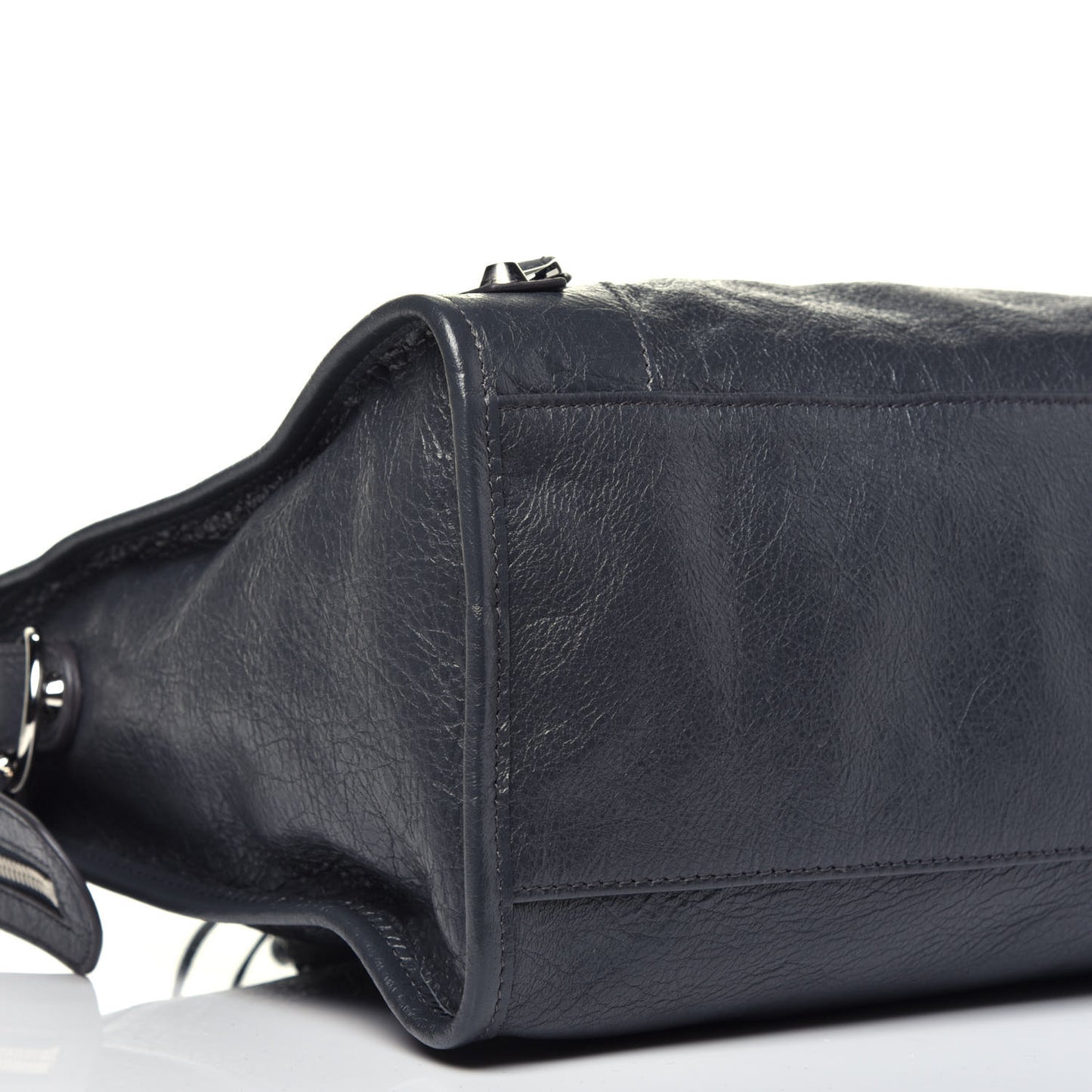 Agneau Classic Silver Hardware City Gris Fossile