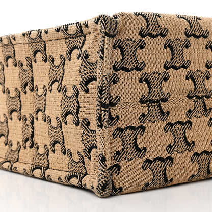 Celine Canvas Calfskin Triomphe Large Cabas Thais Natural Tan 10 of 12