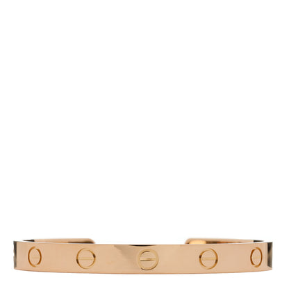 Cartier 18K Pink Gold LOVE Cuff Bracelet 16 1 of 3