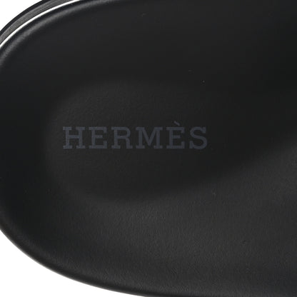 Hermes Calfskin Medor Studded Womens Chypre Sandals 40 Black 7 of 9