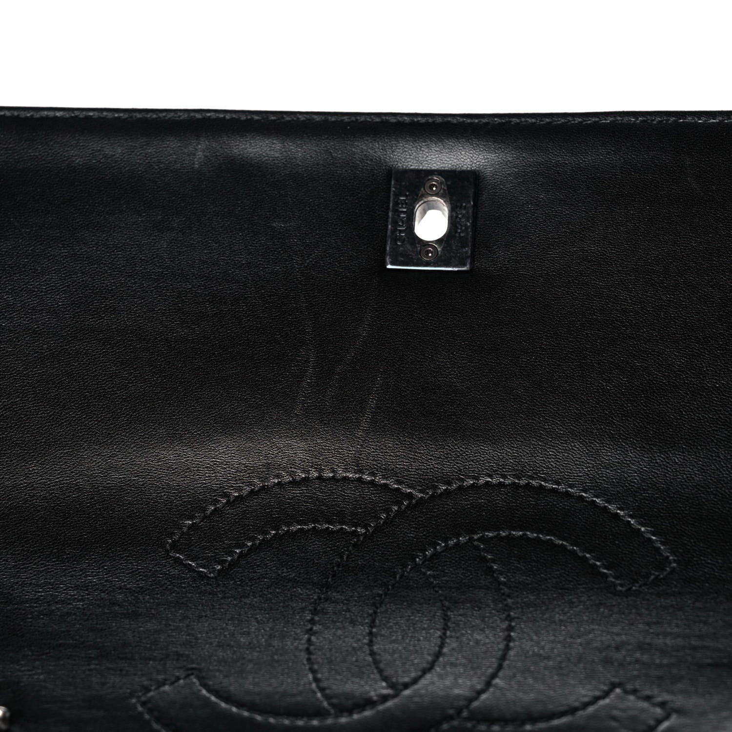 Chanel Lambskin Quilted Large Trendy CC Dual Handle Flap Bag Black 12 of 15