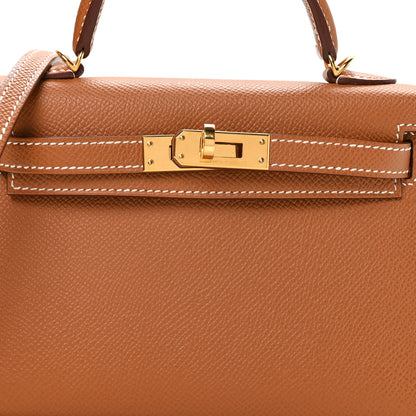 Hermes Epsom Mini Kelly Sellier 20 Gold 8 of 11