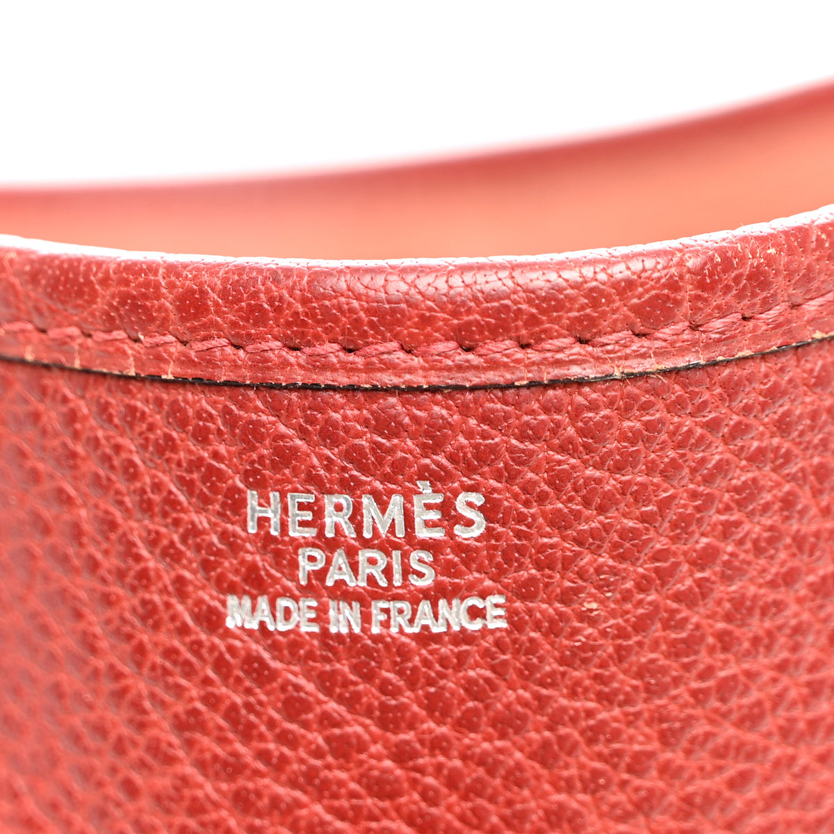 Hermes Buffle Skipper Evelyne GM Rouge H 6 of 11