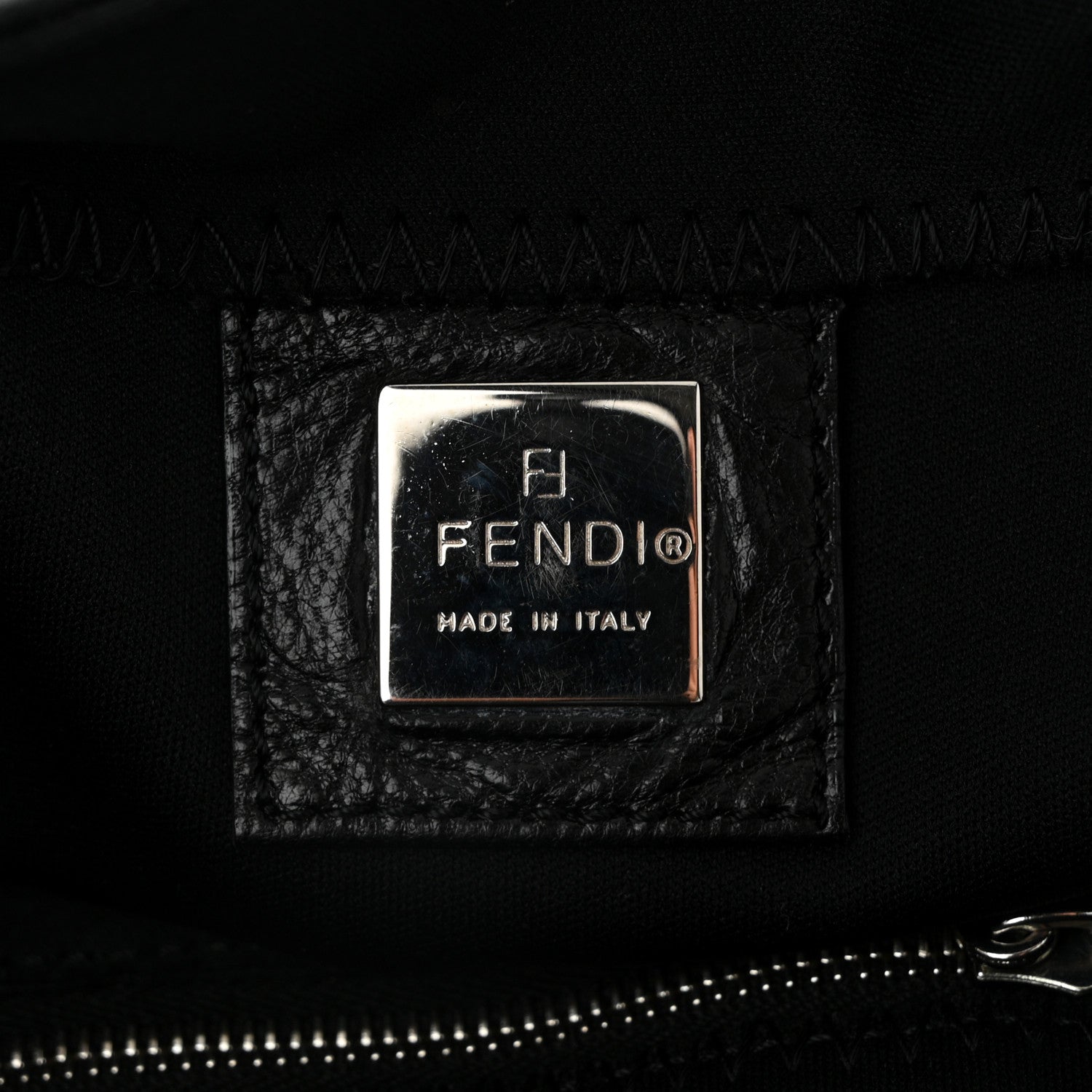 Fendi Neoprene Mama Baguette Black 6 of 9