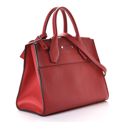 Louis Vuitton Taurillon City Steamer PM Rouge 2 of 8