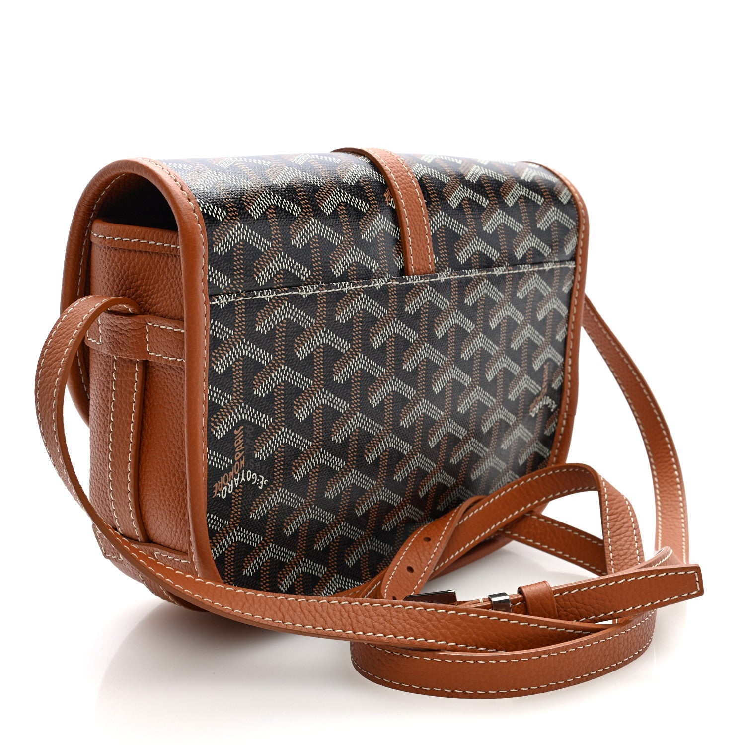 Goyard Goyardine Belvedere II PM Messenger Bag Black Gold 3 of 9