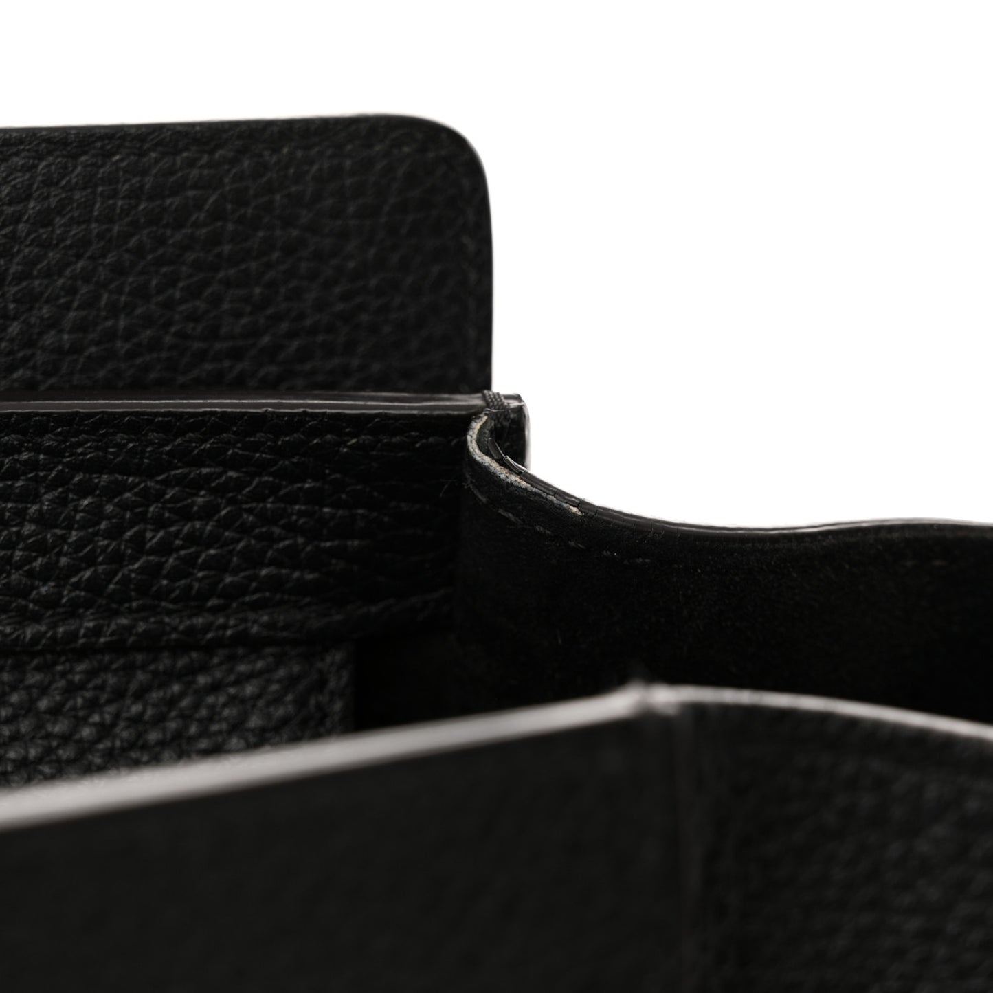 Drummed Calfskin Micro Luggage Black