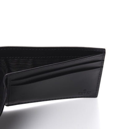 Gucci GG Supreme Monogram Kingsnake Bi-Fold Wallet Black Grey 6 of 11