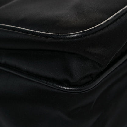 Prada Tessuto Nylon Saffiano Logo Messenger Bag Black 7 of 11