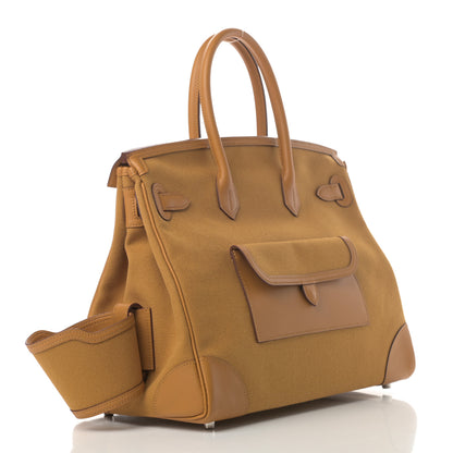 Hermes Toile Goeland Swift Cargo Birkin 35 Sesame 3 of 11