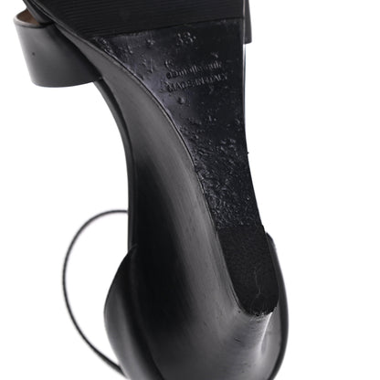 Hermes Calfskin Legend Wedge Sandals 38 Black 14 of 16