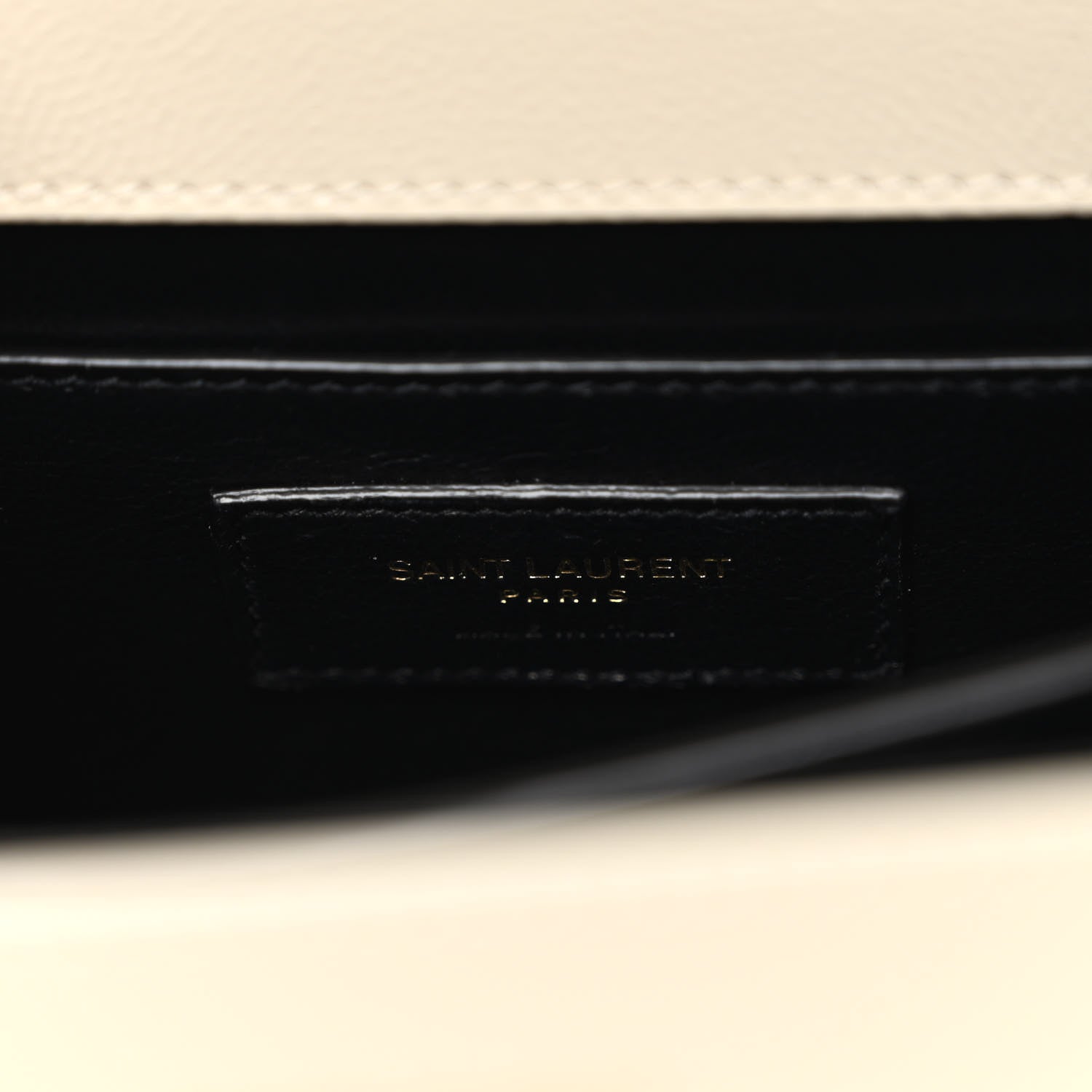 Saint Laurent Grain de Poudre Mini Classic Monogram Cassandra Top Handle Vintage White 5 of 8
