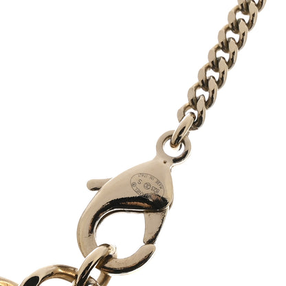 Chanel Crystal Pearl CC Flower Drop Necklace Gold 6 of 7