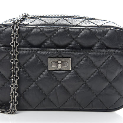 Chanel Aged Calfskin Quilted Mini Reissue Camera Case Black 9 of 9