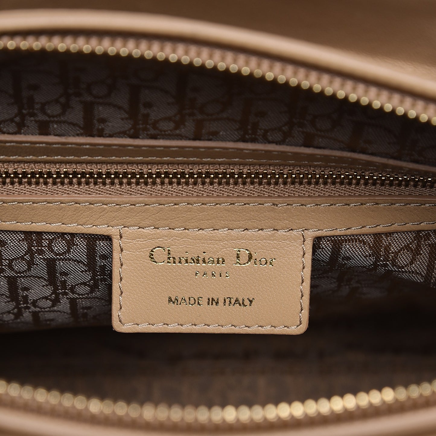 Lambskin Cannage Large Lady Dior Beige