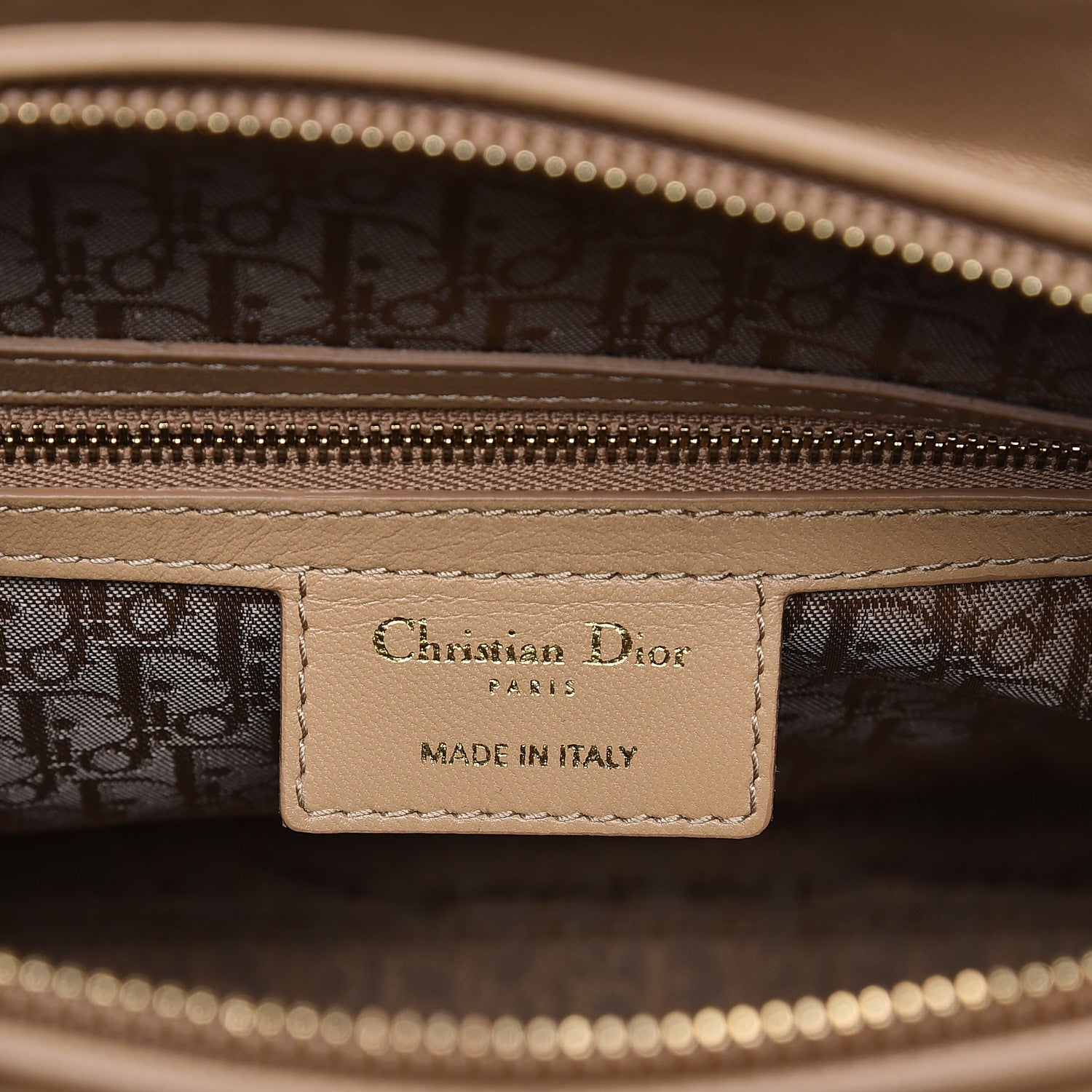 Christian Dior Lambskin Cannage Large Lady Dior Beige 7 of 14