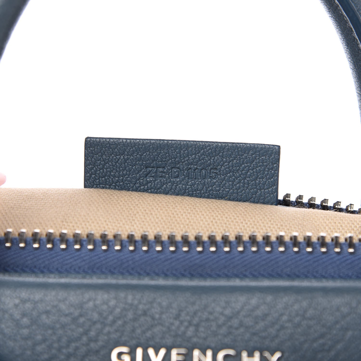 Givenchy Sugar Goatskin Small Antigona Mineral Blue 9 of 10