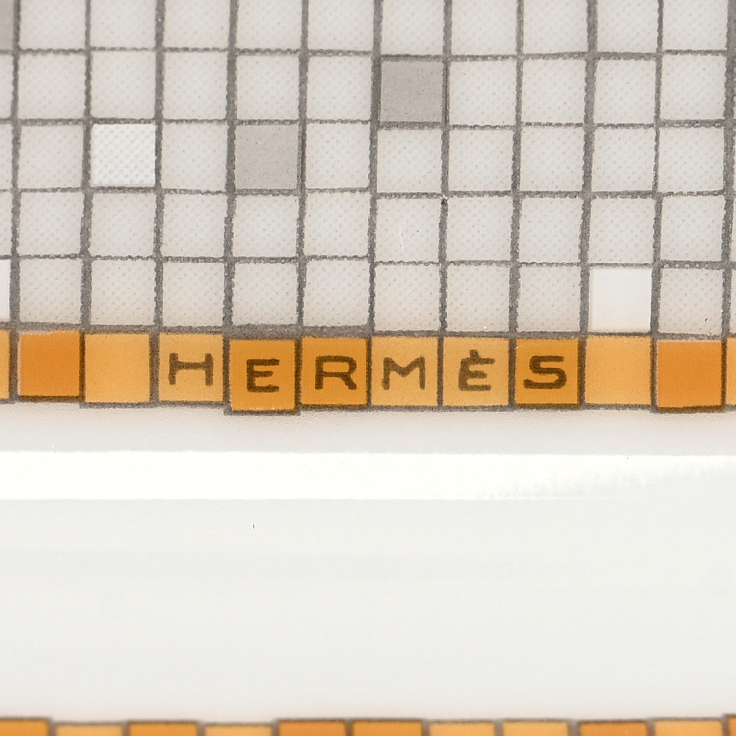 Hermes Porcelain Mosaique au 24 Gold Sushi Plate 5 of 9