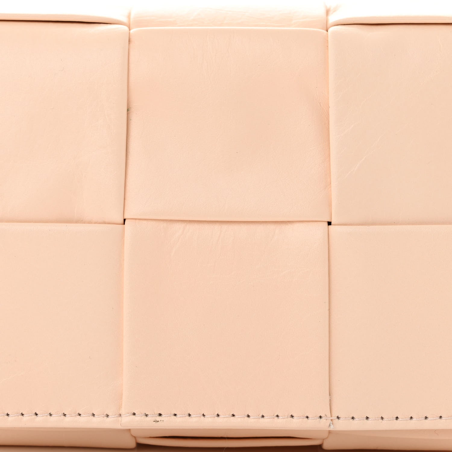 Bottega Veneta Lambskin Maxi Intrecciato Extra Mini Cassette Crossbody Bag Melon Washed 8 of 10