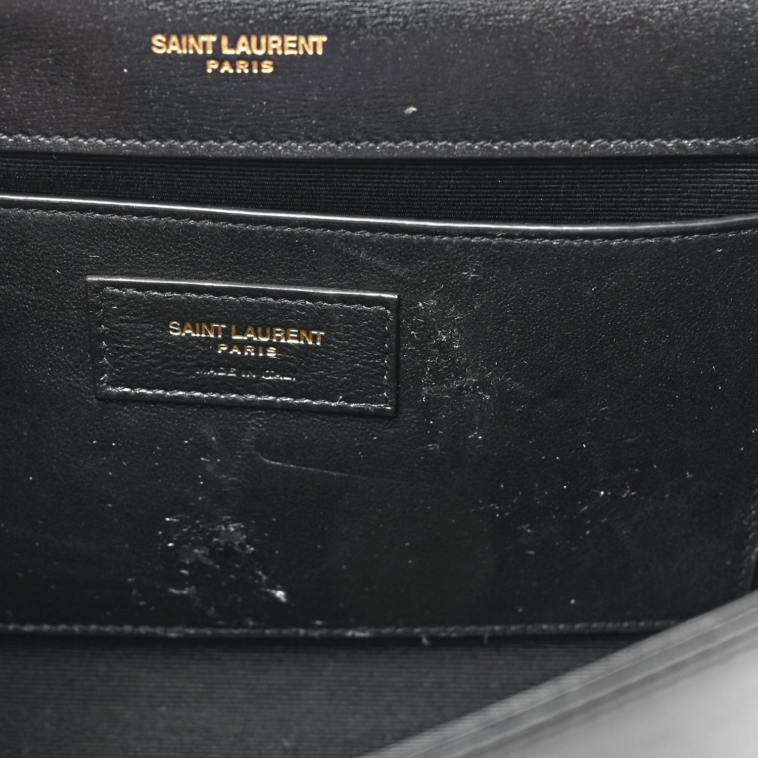 Saint Laurent Pony Hair Calfskin Leopard Print Medium Classic Monogram Kate Satchel Black 9 of 12