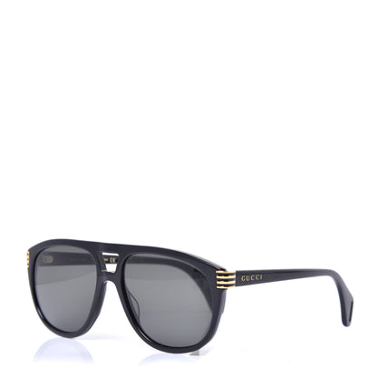 Gucci Acetate Aviator Sunglasses GG0525S Black 1 of 8