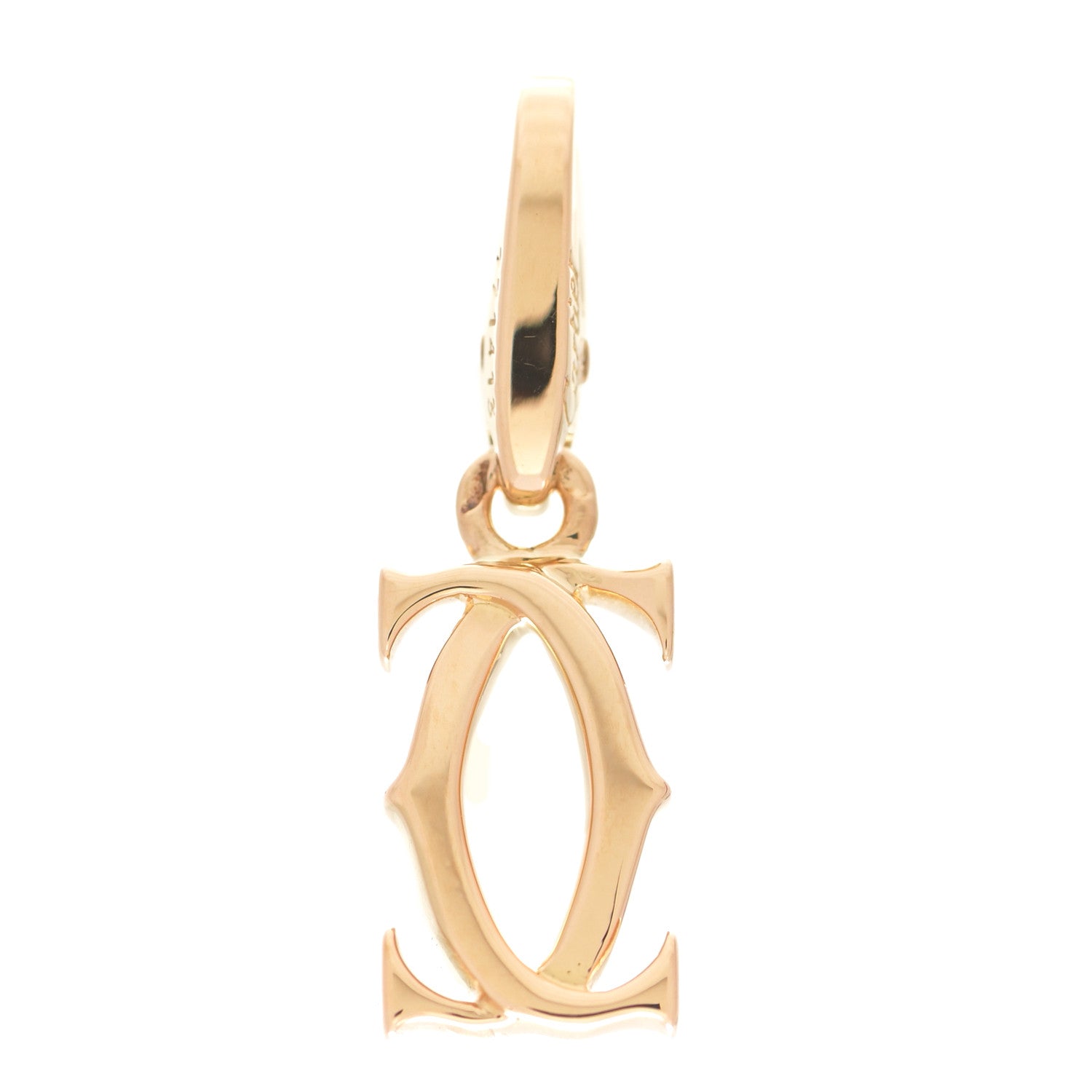 Cartier 18K Yellow Gold Logo Charm 1 of 5