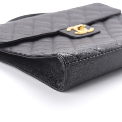 Chanel Caviar Quilted Briefcase Laptop Bag Black 6 of 10