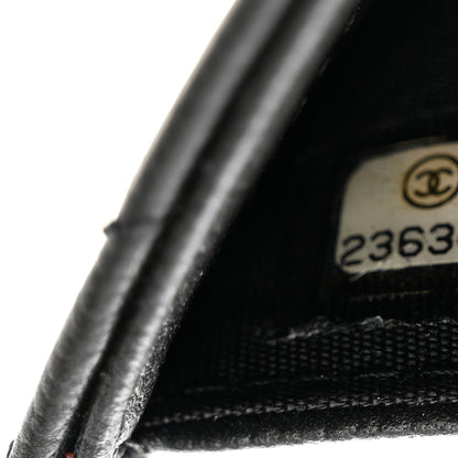 Chanel Caviar Camellia Embossed Compact Wallet Black 8 of 8