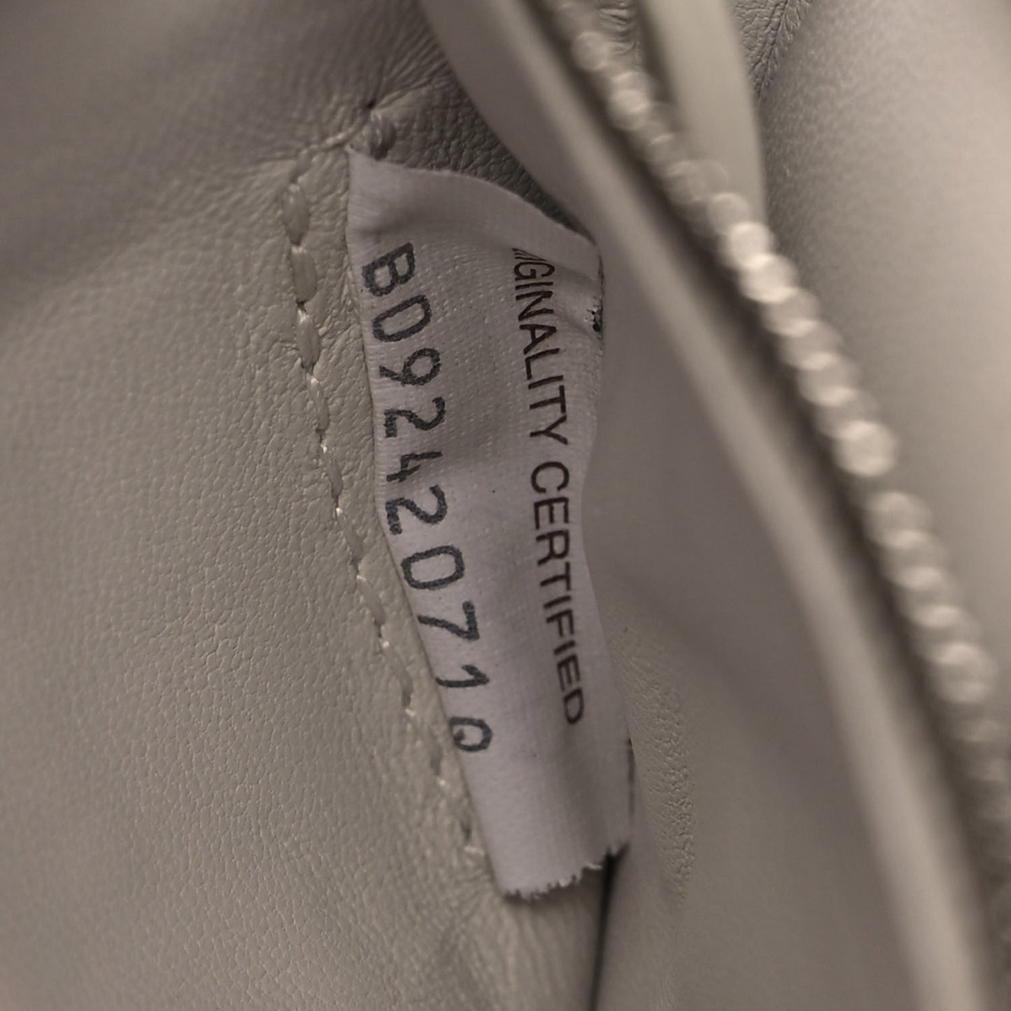 Nappa Maxi Intreccio Padded Cassette Crossbody Bag Chalk