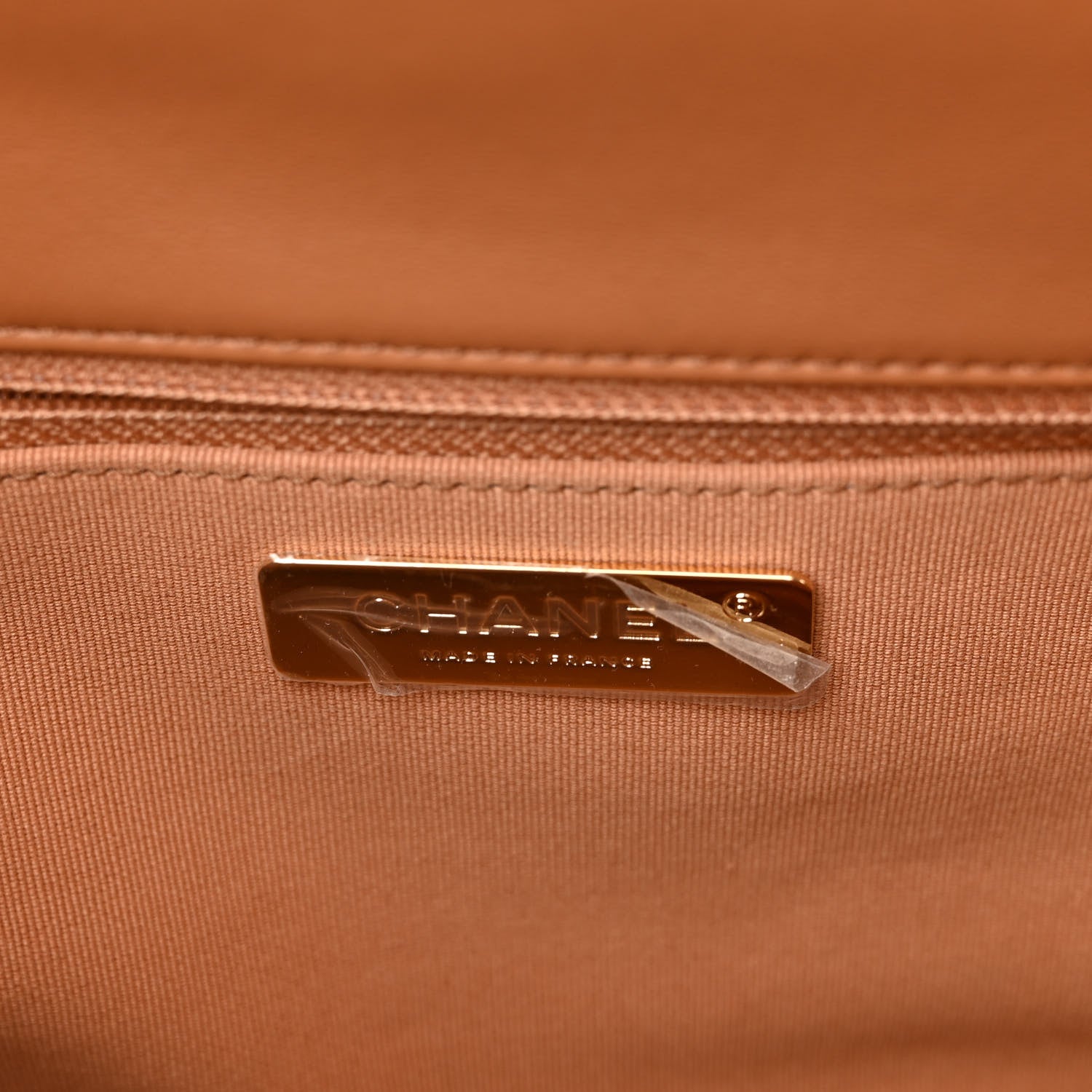 Chanel Lambskin Quilted Large Chanel 19 Flap Brown 6 of 10