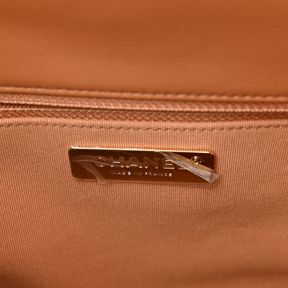 Chanel Lambskin Quilted Large Chanel 19 Flap Brown 6 of 10