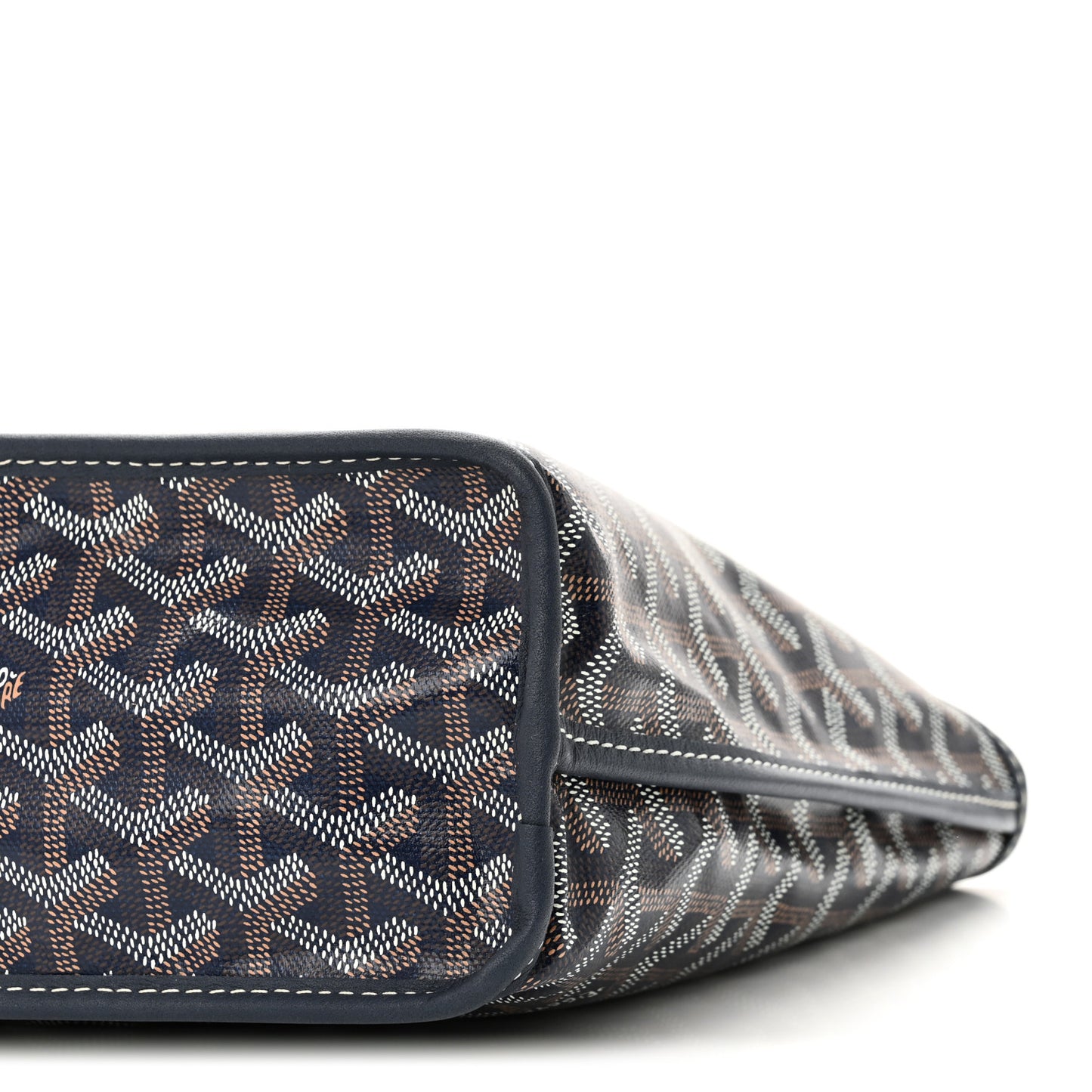 Goyardine Reversible Mini Anjou Navy