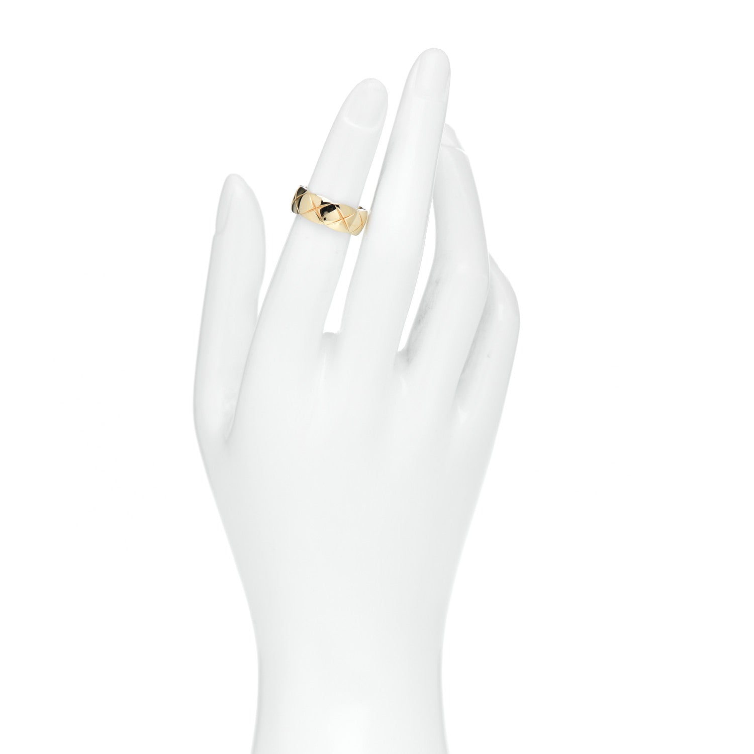 Chanel 18K Yellow Gold Small Coco Crush Ring 47 4.25 2 of 6