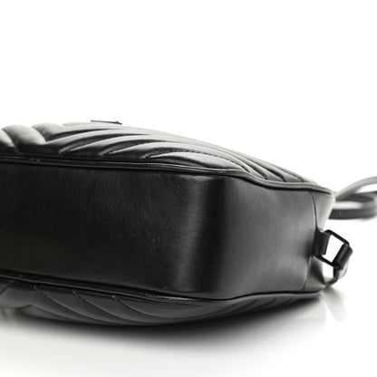 Saint Laurent Calfskin Matelasse Monogram Lou Camera Bag Black 10 of 10