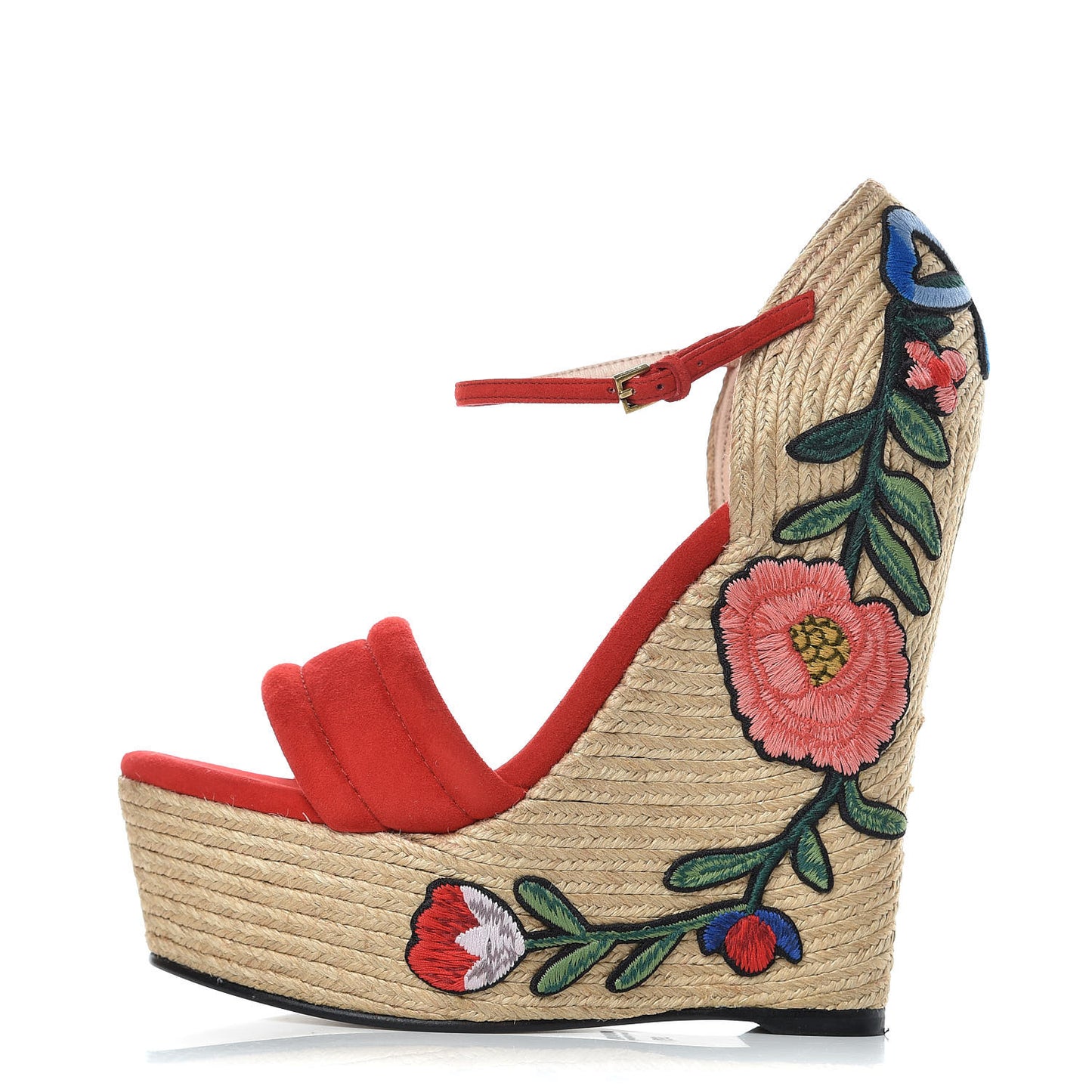 Kid Scamosciato Ophelia Espadrille Platform Wedge Sandals 37 Hibiscus Rd