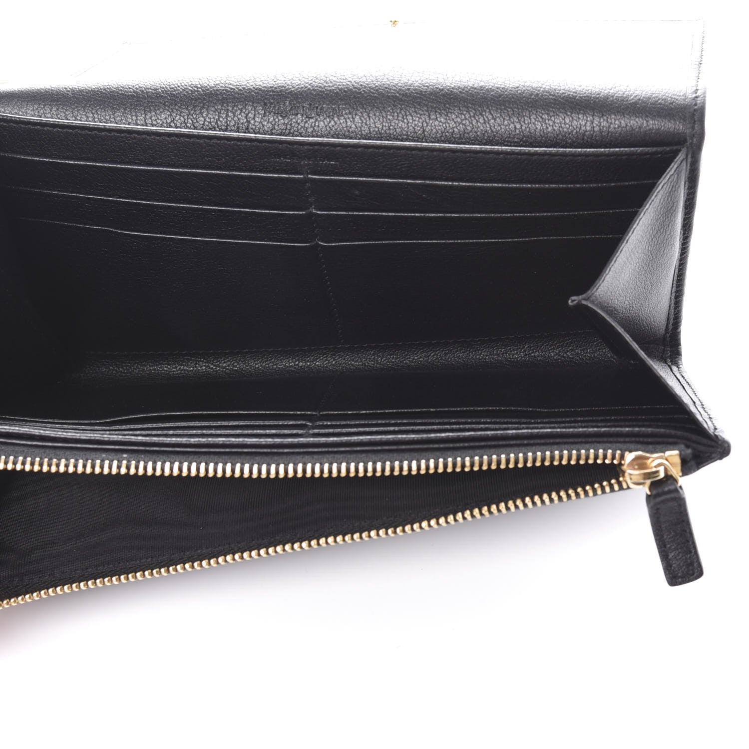 Saint Laurent Chevre Belle De Jour Flap Wallet Black 5 of 7