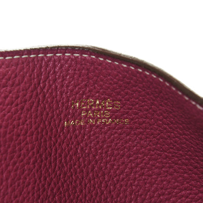 Hermes Taurillon Clemence Double Sens 45 Reversible Tote Marron Tosca 7 of 7