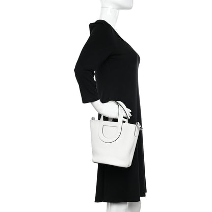 Hermes Taurillon Clemence Swift In-The-Loop 18 Bag New White 2 of 12