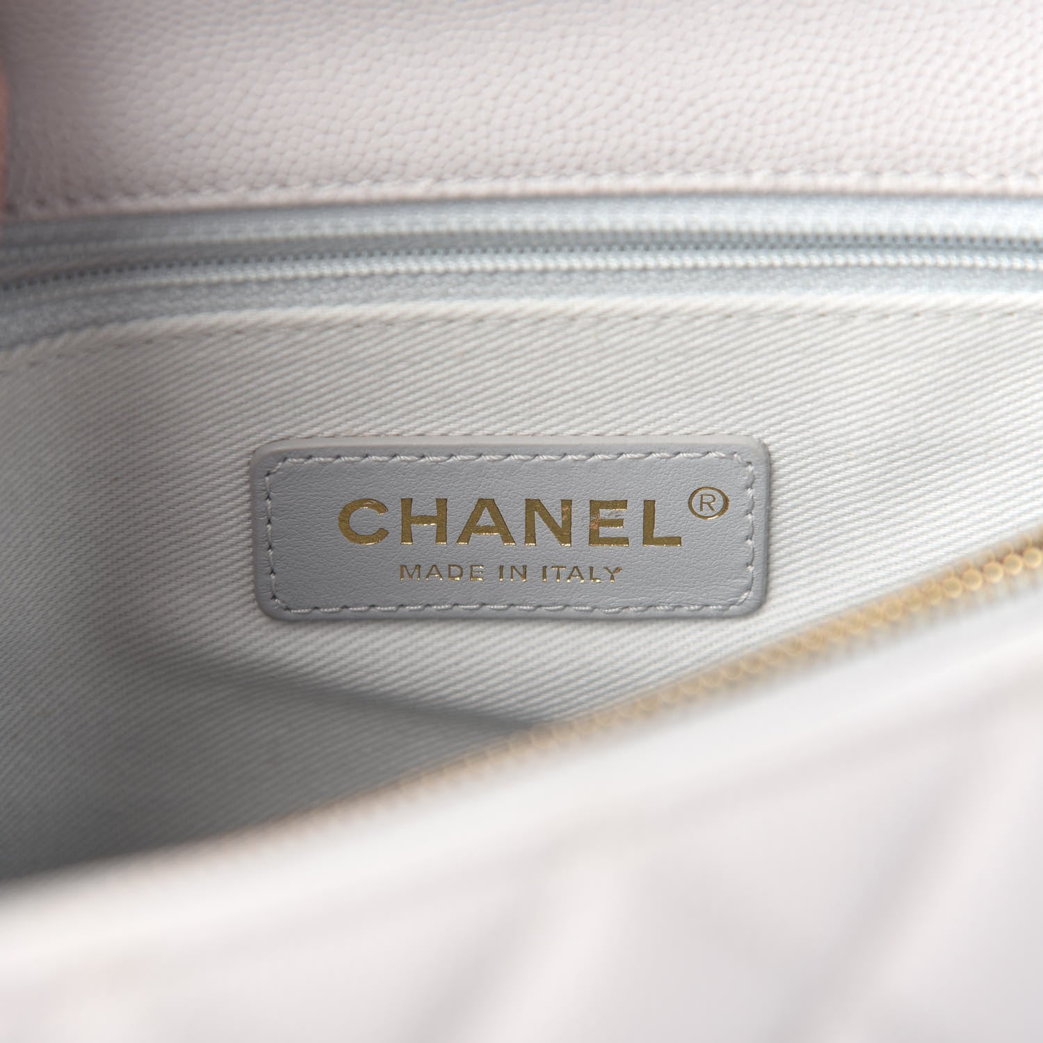 Chanel Caviar Quilted Small Coco Handle Flap Light Grey 7 of 9
