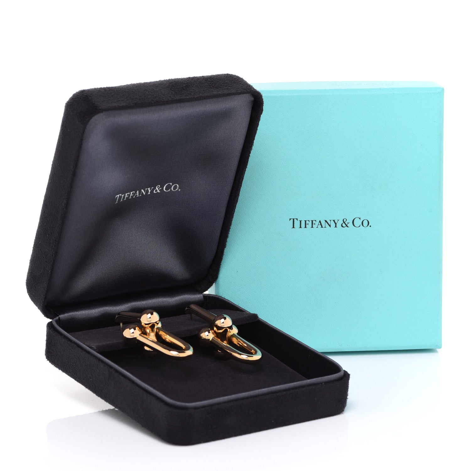 Tiffany 18K Yellow Gold Extra Large HardWear Link Earrings 5 of 5