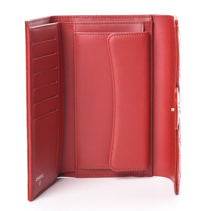 Chanel Caviar Quilted Large Flap Wallet Red 5 of 11