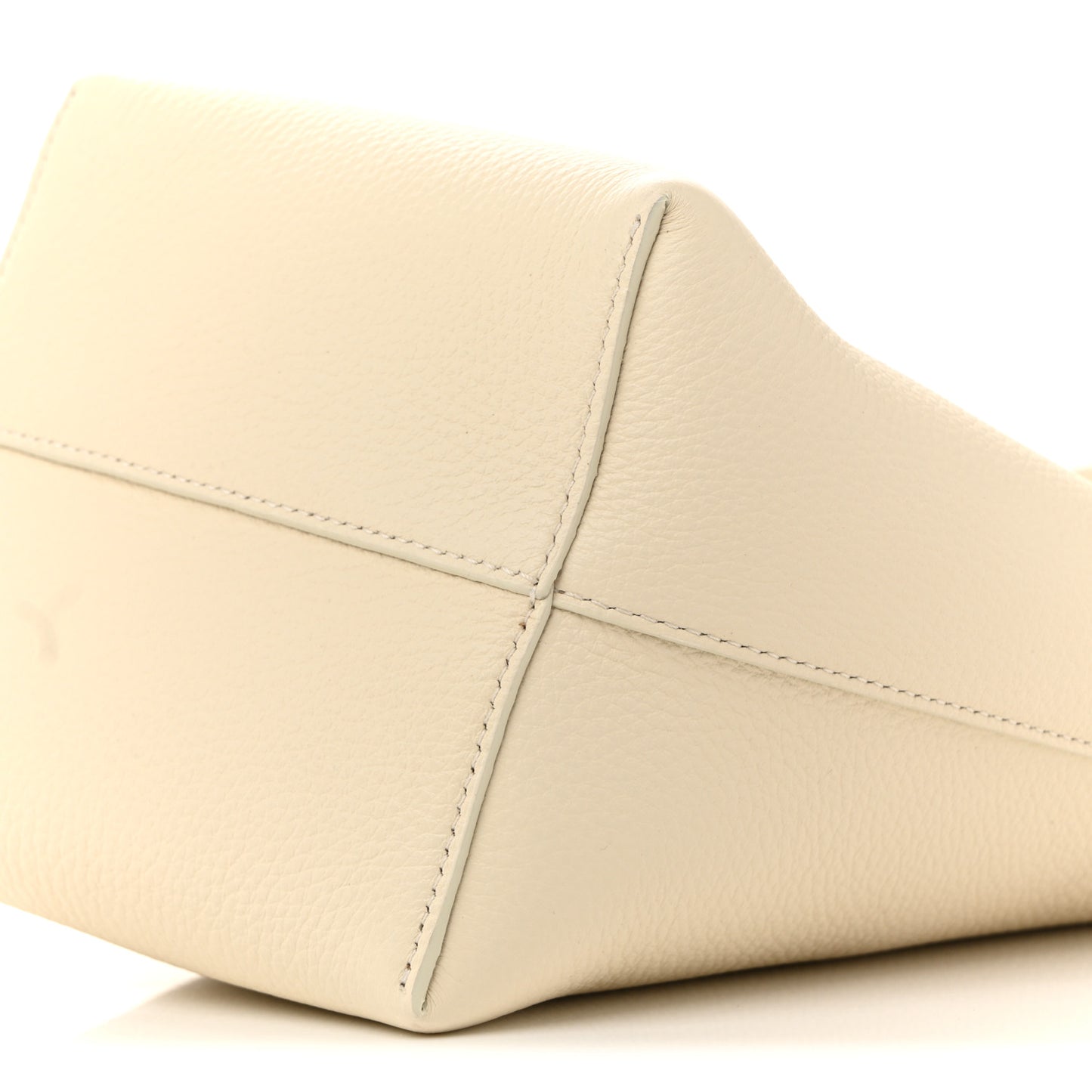 Grained Calfskin Small N/S Park Tote Ivory