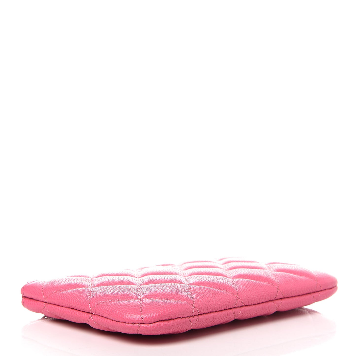 Caviar Quilted Small Cosmetic Case Pink
